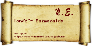 Monár Eszmeralda névjegykártya